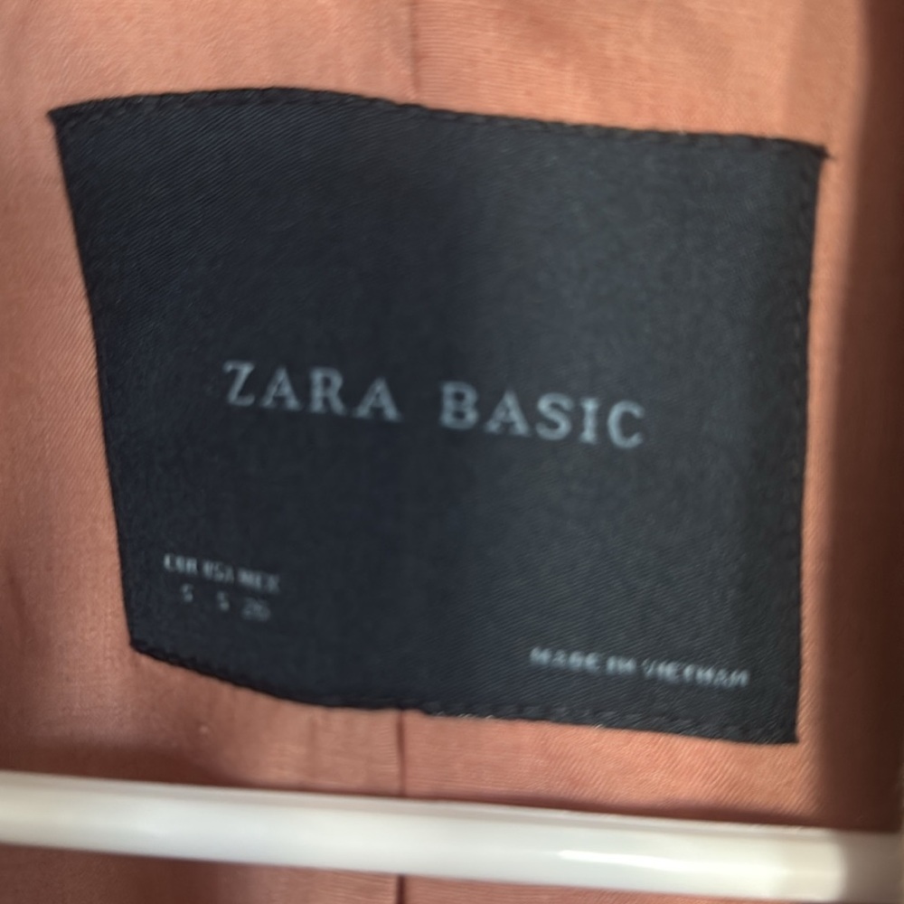 Linen Tan Blazer by Zara, Small - Picture 4 of 11